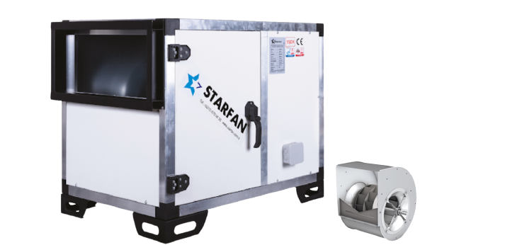SHF-710K Seyrek Kanat 18,5 KW 50000 m³/h Hücreli Fan