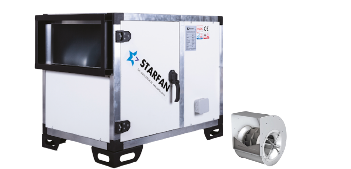 SHF-800K Seyrek Kanat 22 KW 60000 m³/h Hücreli Fan