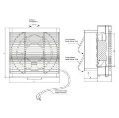 SÇYPF-250 ÇİFT YÖNLÜ PLASTİK FAN  740 m³/h